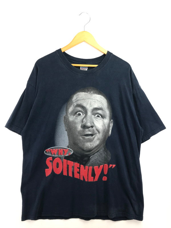 【現状渡し品】【メンズ】 THE THREE STOOGES スリー・ストゥージズ 00's SOITENLY PRINT T-SHIRT GILDANタグ 2000年代 プリント Tシャツ トップス 146-260825-rt-15-tagh サイズ：XL カラー：ネイビー 万代Net店