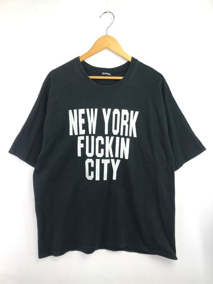 【現状渡し品】【メンズ】 VINTAGE ヴィンテージ 00's NEW YORK FUCKIN CITY T-SHIRT BLACK ショートスリーブ Tシャツ トップス 146-260825-rt-16-tagh サイズ：不明 下記参照 カラー：ブラック 万代Net店