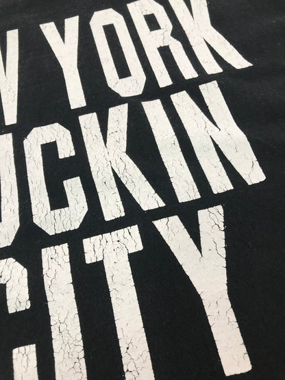 【現状渡し品】【メンズ】 VINTAGE ヴィンテージ 00's NEW YORK FUCKIN CITY T-SHIRT BLACK ショートスリーブ Tシャツ トップス 146-260825-rt-16-tagh サイズ：不明 下記参照 カラー：ブラック 万代Net店