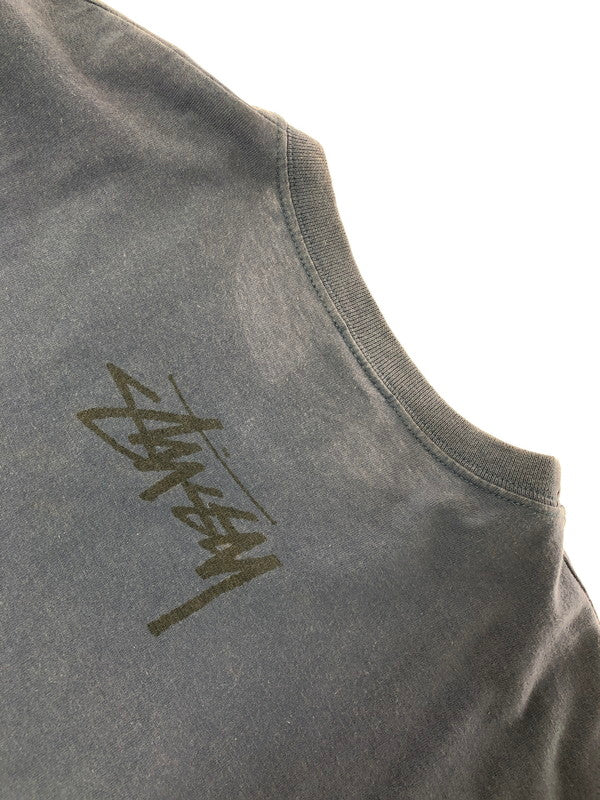 【中古品】【メンズ】 OLD STUSSY オールドステューシー 80's～90's STOCK LOGO T-SHIRT 黒タグ FRESH GEAR表記 オーストラリア製 ストック ロゴ Tシャツ トップス 142-260823-rt-07-tagh サイズ：L カラー：ネイビー 万代Net店