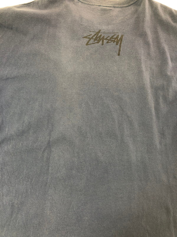 【中古品】【メンズ】 OLD STUSSY オールドステューシー 80's～90's STOCK LOGO T-SHIRT 黒タグ FRESH GEAR表記 オーストラリア製 ストック ロゴ Tシャツ トップス 142-260823-rt-07-tagh サイズ：L カラー：ネイビー 万代Net店