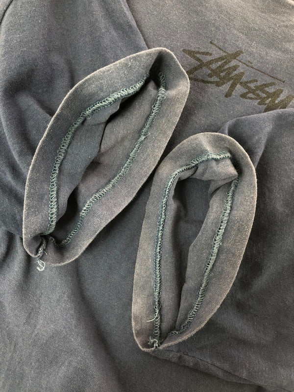 【中古品】【メンズ】 OLD STUSSY オールドステューシー 80's～90's STOCK LOGO T-SHIRT 黒タグ FRESH GEAR表記 オーストラリア製 ストック ロゴ Tシャツ トップス 142-260823-rt-07-tagh サイズ：L カラー：ネイビー 万代Net店