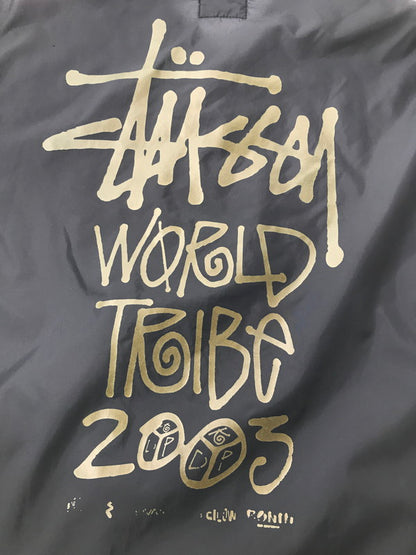 【現状渡し品】【メンズ】 OLD STUSSY オールド ステューシー 00's WORLD TRIBE 2003 STAFF COACH JACKET 紺タグ コーチ ジャケット ライトアウター 142-260826-rt-16-tagh サイズ：L カラー：ブラック 万代Net店