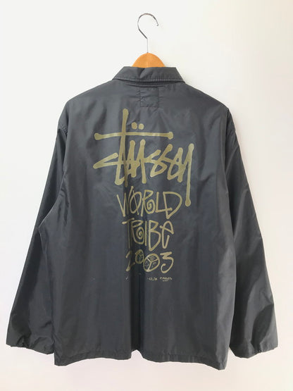 【現状渡し品】【メンズ】 OLD STUSSY オールド ステューシー 00's WORLD TRIBE 2003 STAFF COACH JACKET 紺タグ コーチ ジャケット ライトアウター 142-260826-rt-16-tagh サイズ：L カラー：ブラック 万代Net店