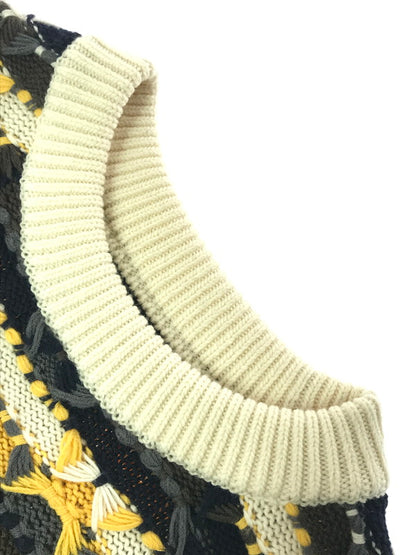 【中古品】【メンズ】 COOHEM コーヘム YONETOMI TECH JACQUARD PULLOVER 13-224-017 ジャカード プルオーバー 147-260826-rt-23-tagh サイズ：M カラー：マルチカラー 万代Net店