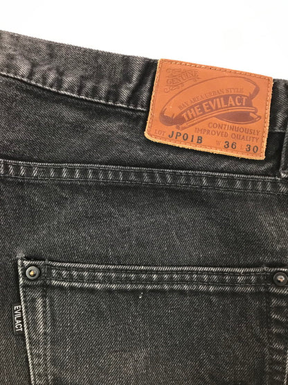 【中古品】【メンズ】 EVILACT イーヴルアクト BLACK DENIM PANTS EA-JP01B ブラック デニム パンツ ジーンズ ボトムス 156-260829-rt-43-tagh サイズ：36 カラー：ブラック 万代Net店