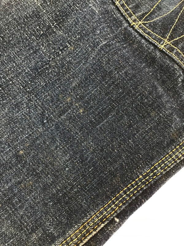 【現状渡し品】【メンズ】 TROPHY CLOTHING トロフィー クロージング W KNEE STANDARD DIRT DENIM PANTS 1605 ダブルニー スタンダード デニム パンツ 156-260829-rt-44-tagh サイズ：32 カラー：インディゴ 万代Net店