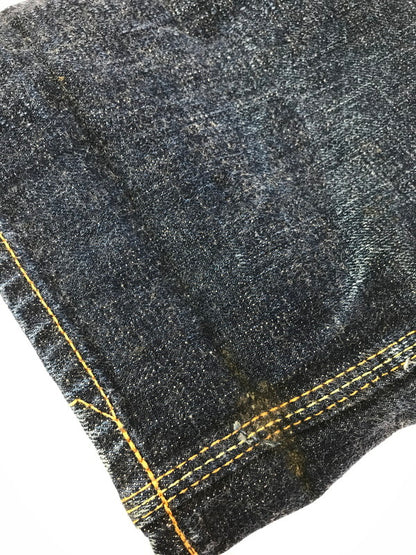 【現状渡し品】【メンズ】 TROPHY CLOTHING トロフィー クロージング W KNEE STANDARD DIRT DENIM PANTS 1605 ダブルニー スタンダード デニム パンツ 156-260829-rt-44-tagh サイズ：32 カラー：インディゴ 万代Net店
