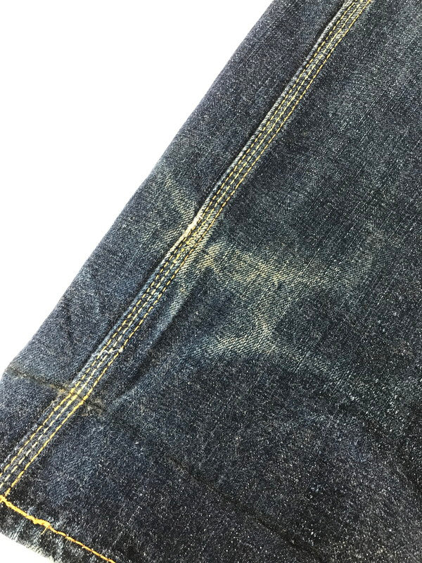 【現状渡し品】【メンズ】 TROPHY CLOTHING トロフィー クロージング W KNEE STANDARD DIRT DENIM PANTS 1605 ダブルニー スタンダード デニム パンツ 156-260829-rt-44-tagh サイズ：32 カラー：インディゴ 万代Net店