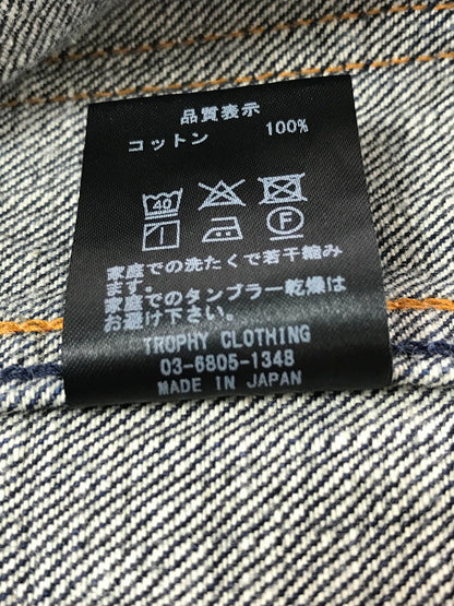 【中古品】【メンズ】 TROPHY CLOTHING トロフィー クロージング DENIM COVERALL デニム カバーオール ライトアウター 145-260825-rt-10-tagh サイズ：42 カラー：インディゴ 万代Net店