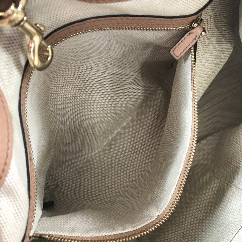 【中古品】【レディース】 GUCCI SOHO INTERLOCKING G 308982 ソーホー インターロッキング G チェーンショルダバッグ レザー カバン 180-260827-ki-04-tagh カラー：ベージュ 万代Net店