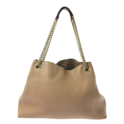 【中古品】【レディース】 GUCCI SOHO INTERLOCKING G 308982 ソーホー インターロッキング G チェーンショルダバッグ レザー カバン 180-260827-ki-04-tagh カラー：ベージュ 万代Net店