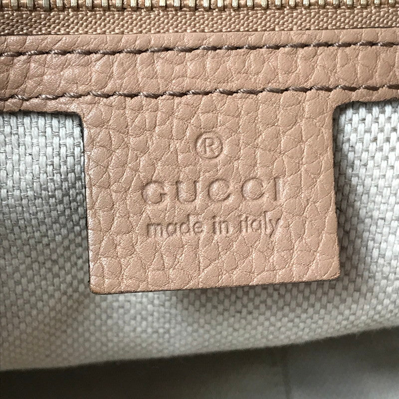 【中古品】【レディース】 GUCCI SOHO INTERLOCKING G 308982 ソーホー インターロッキング G チェーンショルダバッグ レザー カバン 180-260827-ki-04-tagh カラー：ベージュ 万代Net店
