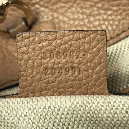 【中古品】【レディース】 GUCCI SOHO INTERLOCKING G 308982 ソーホー インターロッキング G チェーンショルダバッグ レザー カバン 180-260827-ki-04-tagh カラー：ベージュ 万代Net店
