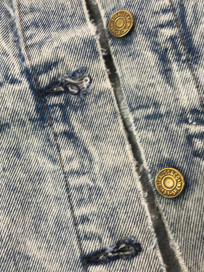 【ジャンク品】【メンズ】 LEVI'S リーバイス 90's DENIM JACKET 77930-1206 刻印674 90年代 デニム ジャケット ライトアウター ジージャン 146-260917-rt-41-tagh サイズ：M カラー：ライトインディゴ 万代Net店
