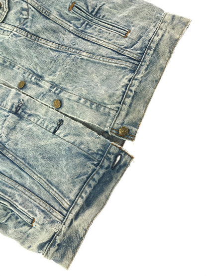 【ジャンク品】【メンズ】 LEVI'S リーバイス 90's DENIM JACKET 77930-1206 刻印674 90年代 デニム ジャケット ライトアウター ジージャン 146-260917-rt-41-tagh サイズ：M カラー：ライトインディゴ 万代Net店