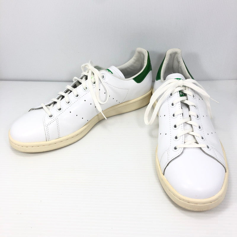 【中古品】【メンズ】 ADIDAS アディダス STAN SMITH LEATHER WHITE GREEN B24364 スタンスミス ガラスレザー スニーカー 靴 161-260825-su-02-tagh サイズ：26.5/US9 カラー：ホワイト/グリーン 万代Net店