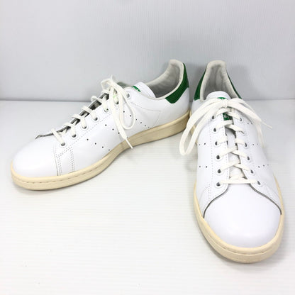 【中古品】【メンズ】 ADIDAS アディダス STAN SMITH LEATHER WHITE GREEN B24364 スタンスミス ガラスレザー スニーカー 靴 161-260825-su-02-tagh サイズ：26.5/US9 カラー：ホワイト/グリーン 万代Net店