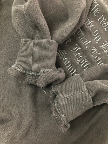 【現状渡し品】【メンズ】 FAT エフエーティー EMBHOOD HOODED SWEATSHIRT F32421-SW15-AB エンフッド フーデッド スウェットシャツ パーカー 142-260912-na-26-tagh サイズ：FAT カラー：ブラック 万代Net店