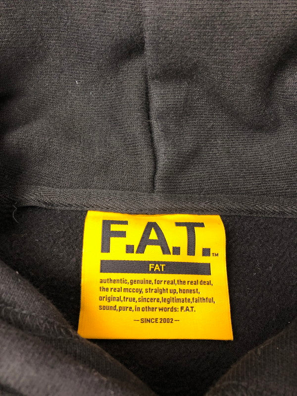 【現状渡し品】【メンズ】 FAT エフエーティー EMBHOOD HOODED SWEATSHIRT F32421-SW15-AB エンフッド フーデッド スウェットシャツ パーカー 142-260912-na-26-tagh サイズ：FAT カラー：ブラック 万代Net店