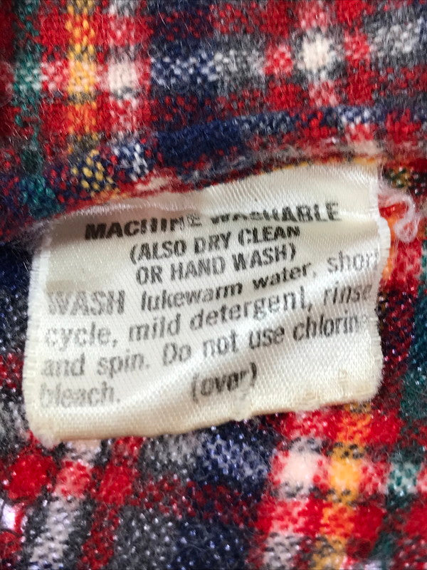 【現状渡し品】【メンズ】 PENDLETON ペンドルトン 70's LOBO ELBOW PATCH WOOL CHECK SHIRT エルボー パッチ ウール チェック シャツ 長袖シャツ ヴィンテージ 146-260825-rt-03-tagh サイズ：M カラー：レッド 万代Net店