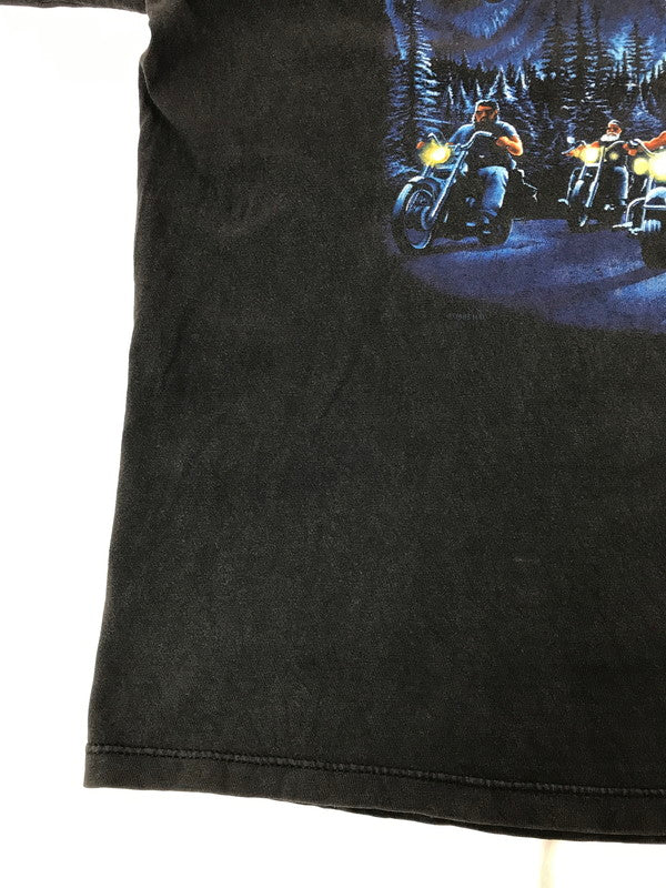 【中古品】【メンズ】 HARLEY-DAVIDSON ハーレー ダビッドソン 90's BIKE&WOLF PRINT S/S TEE 90年代 バイク＆ウルフ プリント Tシャツ トップス 146-260825-rt-01-tagh サイズ：XL カラー：ブラック 万代Net店