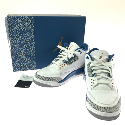 【中古品】【メンズ】 NIKE ナイキ AIR JORDAN 3 RETRO TRUE BLUE AND COPPER CT8532-148 エア ジョーダン 3 レトロ スニーカー 靴 160-260830-rt-02-tagh サイズ：28cm US10 カラー：WHITE/METALLIC COPPER-TRUE BLUE 万代Net店