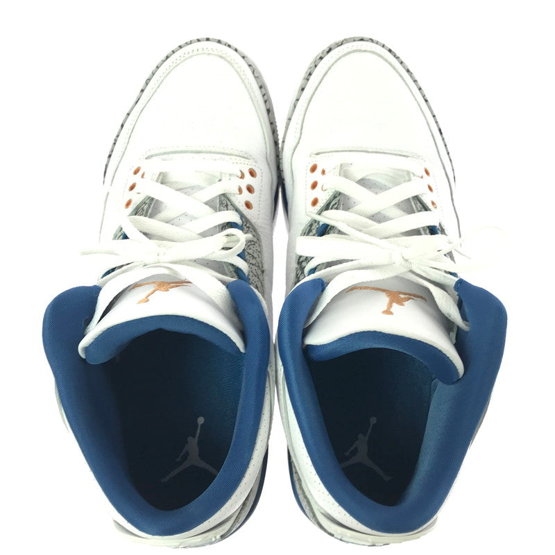 【中古品】【メンズ】 NIKE ナイキ AIR JORDAN 3 RETRO TRUE BLUE AND COPPER CT8532-148 エア ジョーダン 3 レトロ スニーカー 靴 160-260830-rt-02-tagh サイズ：28cm US10 カラー：WHITE/METALLIC COPPER-TRUE BLUE 万代Net店