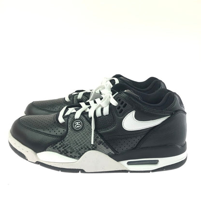【中古美品】【メンズ】 NIKE ナイキ × STUSSY ステューシー AIR FLIGHT 89 LOW SP BLACK WHITE FD6475-001 スニーカー 靴 160-260830-rt-10-tagh サイズ：28cm US10 カラー：BLACK/WHITE-WHITE 万代Net店