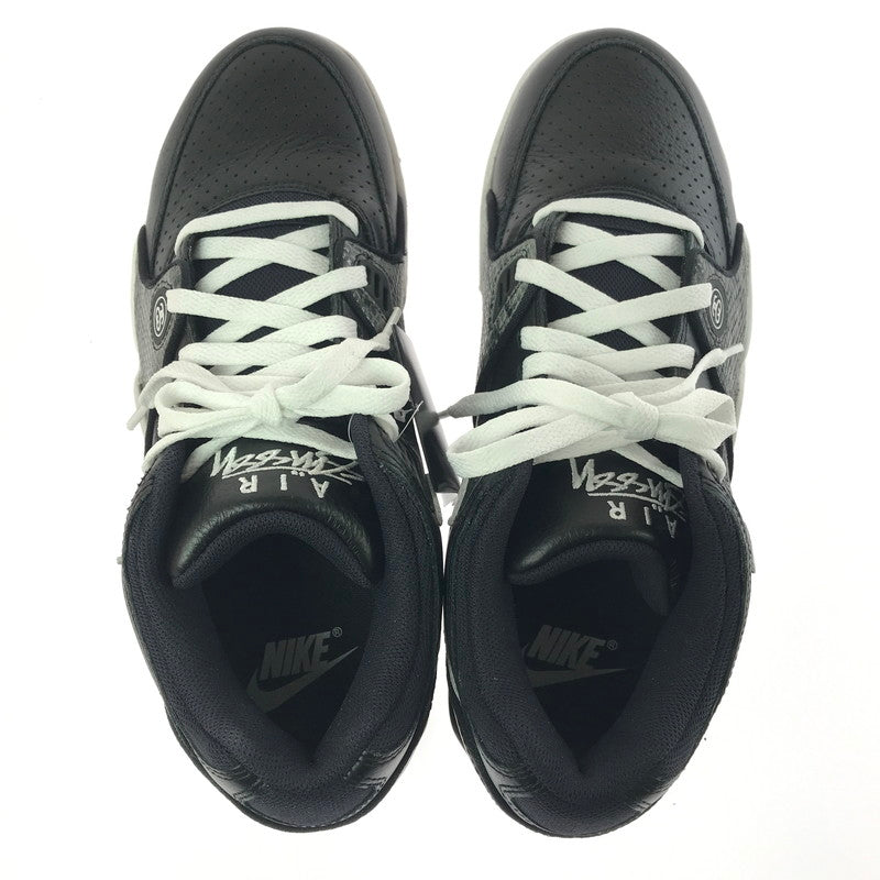【中古美品】【メンズ】 NIKE ナイキ × STUSSY ステューシー AIR FLIGHT 89 LOW SP BLACK WHITE FD6475-001 スニーカー 靴 160-260830-rt-10-tagh サイズ：28cm US10 カラー：BLACK/WHITE-WHITE 万代Net店
