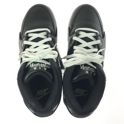 【中古美品】【メンズ】 NIKE ナイキ × STUSSY ステューシー AIR FLIGHT 89 LOW SP BLACK WHITE FD6475-001 スニーカー 靴 160-260830-rt-10-tagh サイズ：28cm US10 カラー：BLACK/WHITE-WHITE 万代Net店