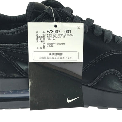 【中古美品】【メンズ】 NIKE ナイキ AIR MAX 1 '86 OG TRIPLE BLACK エア マックス 1 86 オージー スニーカー 靴 160-260830-rt-04-tagh サイズ：28cm US10 カラー：ブラック 万代Net店