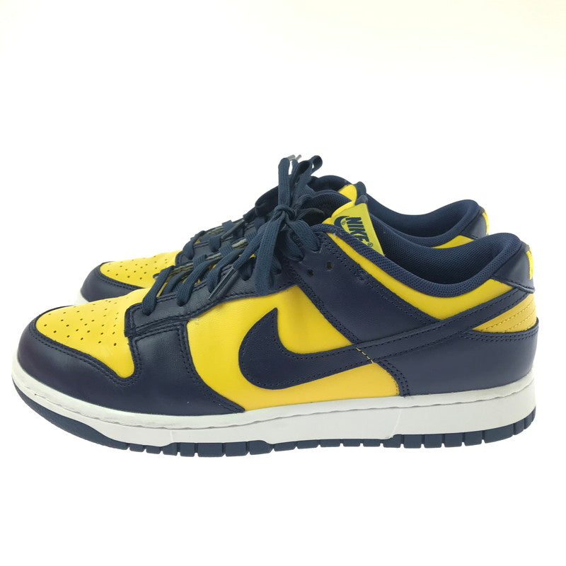 【中古品】【メンズ】 NIKE ナイキ DUNK LOW MICHIGAN DD1391-700 ダンク ロー スニーカー 靴 160-260830-rt-07-tagh サイズ：28cm US10 カラー：VARSITY MAIZE/MIDNIGHT NAVY 万代Net店