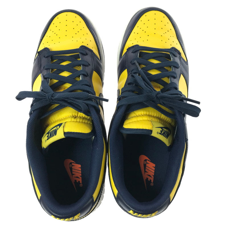 【中古品】【メンズ】 NIKE ナイキ DUNK LOW MICHIGAN DD1391-700 ダンク ロー スニーカー 靴 160-260830-rt-07-tagh サイズ：28cm US10 カラー：VARSITY MAIZE/MIDNIGHT NAVY 万代Net店