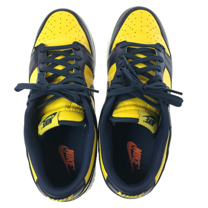 【中古品】【メンズ】 NIKE ナイキ DUNK LOW MICHIGAN DD1391-700 ダンク ロー スニーカー 靴 160-260830-rt-07-tagh サイズ：28cm US10 カラー：VARSITY MAIZE/MIDNIGHT NAVY 万代Net店