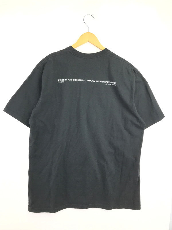 【中古品】【メンズ】 SUPREME シュプリーム 22AW WARNING TEE BLACK 22年秋冬 ワーニング Tシャツ 半袖Tシャツ トップス 149-260829-rt-53-tagh サイズ：XL カラー：ブラック 万代Net店