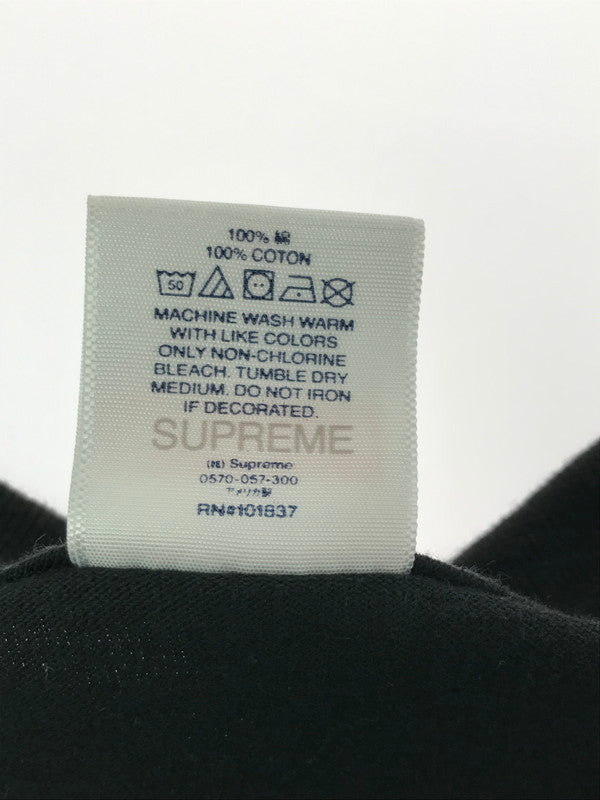 【中古品】【メンズ】 SUPREME シュプリーム 22AW WARNING TEE BLACK 22年秋冬 ワーニング Tシャツ 半袖Tシャツ トップス 149-260829-rt-53-tagh サイズ：XL カラー：ブラック 万代Net店