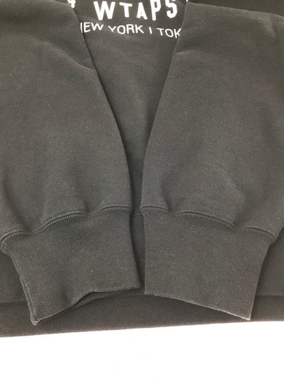【中古品】【メンズ】 SUPREME シュプリーム × WTAPS ダブルタップス 21AW CREWNECK 21274SPD-CSM03S クルーネック スウェット トレーナー 149-260829-rt-58-tagh サイズ：XL カラー：ブラック 万代Net店