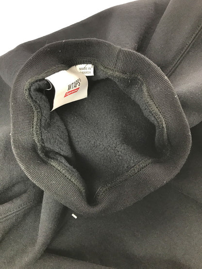 【中古品】【メンズ】 SUPREME シュプリーム × WTAPS ダブルタップス 21AW CREWNECK 21274SPD-CSM03S クルーネック スウェット トレーナー 149-260829-rt-58-tagh サイズ：XL カラー：ブラック 万代Net店