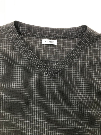 【中古品】【メンズ】 CHASSE チェイス 26SS GEIL-NPP BLACK 26-ナイロン Vネック プルオーバー トップス 140-260826-rt-10-tagh サイズ：2 カラー：ブラック 万代Net店