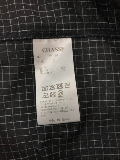 【中古品】【メンズ】 CHASSE チェイス 26SS GEIL-NPP BLACK 26-ナイロン Vネック プルオーバー トップス 140-260826-rt-10-tagh サイズ：2 カラー：ブラック 万代Net店