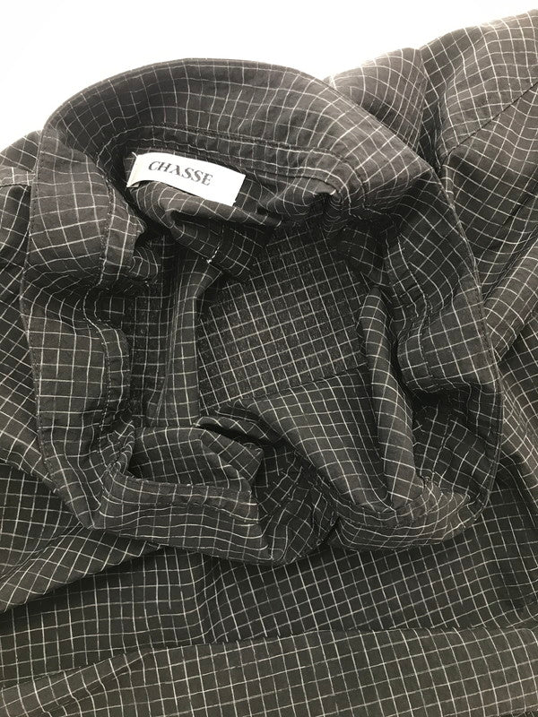【中古品】【メンズ】 CHASSE チェイス 26SS GEIL-NPP BLACK 26-ナイロン Vネック プルオーバー トップス 140-260826-rt-10-tagh サイズ：2 カラー：ブラック 万代Net店