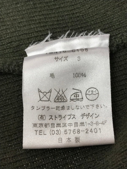【中古品】【メンズ】 THE TERRITORY AHEAD ザ テリトリー アヘッド 90's～ MERINO WOOL KNIT SWEATER 90年代～ ウールニット セーター トップス 146-260825-rt-07-tagh サイズ：3 カラー：カーキ 万代Net店
