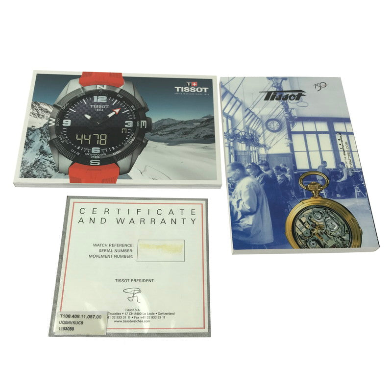 【中古品】【メンズ】 TISSOT BALLADE AUTOMATIC バラード オートマチック T108408 アナログ 自動巻き 腕時計 197-260827-ki-02-tagh カラー：シルバー/ゴールド/ブラック 万代Net店