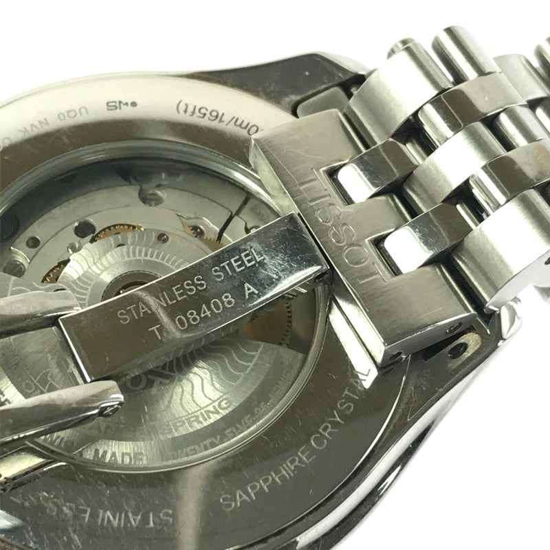 【中古品】【メンズ】 TISSOT BALLADE AUTOMATIC バラード オートマチック T108408 アナログ 自動巻き 腕時計 197-260827-ki-02-tagh カラー：シルバー/ゴールド/ブラック 万代Net店