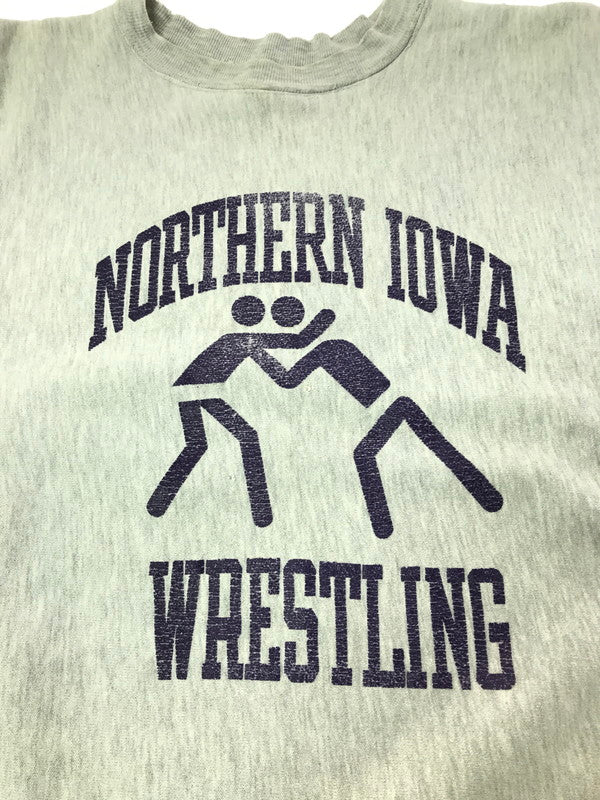 【現状渡し品】【メンズ】 CHAMPION チャンピオン 80's REVERSE WEAVE CREW NECK SWEATSHIRT NORTHERN IOWA WRESTLING 80年代 スウェット トレーナー 146-260825-rt-05-tagh サイズ：L カラー：グレー 万代Net店