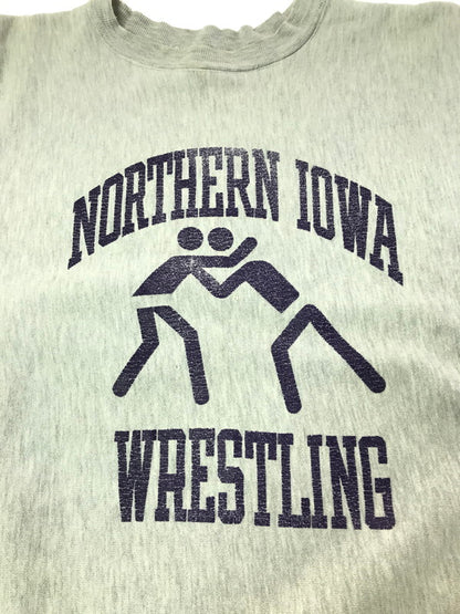 【現状渡し品】【メンズ】 CHAMPION チャンピオン 80's REVERSE WEAVE CREW NECK SWEATSHIRT NORTHERN IOWA WRESTLING 80年代 スウェット トレーナー 146-260825-rt-05-tagh サイズ：L カラー：グレー 万代Net店