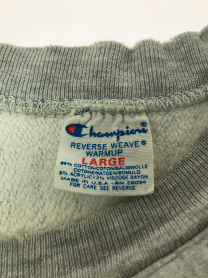 【現状渡し品】【メンズ】 CHAMPION チャンピオン 80's REVERSE WEAVE CREW NECK SWEATSHIRT NORTHERN IOWA WRESTLING 80年代 スウェット トレーナー 146-260825-rt-05-tagh サイズ：L カラー：グレー 万代Net店