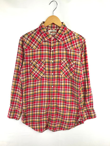 【中古品】【メンズ】 RANCHCRAFT ランチクラフト 60～70's WESTERN PLAID SHIRT VDR991 ウエスタン シャツ 長袖シャツ ヴィンテージ 146-260825-rt-04-tagh サイズ：不明 下記参照 カラー：レッド 万代Net店
