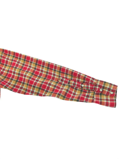 【中古品】【メンズ】 RANCHCRAFT ランチクラフト 60～70's WESTERN PLAID SHIRT VDR991 ウエスタン シャツ 長袖シャツ ヴィンテージ 146-260825-rt-04-tagh サイズ：不明 下記参照 カラー：レッド 万代Net店